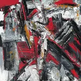 Awang Damit Ahmad, Payarama Baru ''Orangan Merah'', 2016, Mixed media on canvas