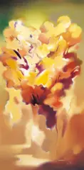Yu Shenghao, Vase of Flowers, 2005, Oil on canvas