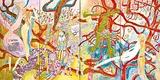 Shinjyuko, Yo. That’s in Blossom, Cordyceps Sinensis (polyptych), 2006, Fusuma paper, acrylic, gouache