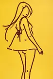 Rhee Da, Wide Rally & Baby Doll, 2007, Enamel paint on formica