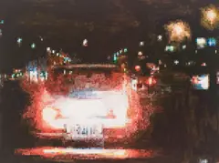 Liu Wei, Pixilation, 2003, Oil on canvas