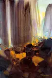 Accent d'orgue by Chu Teh-chun, 1995, Oil on canvas, sold Jun 2005