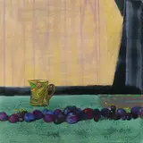René Genis, Les Prunes Bleus, 1992, Oil on canvas