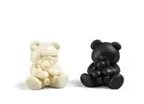 Kaws & Jun Takahashi, Undercover Bear (White, Black) (a set of 2), 2009, Cast vinyl, edition of 500
