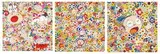 New Day (a set of 3) by Takashi Murakami, 2011, Offset lithograph, edition no. 152/300, sold Jul 2020