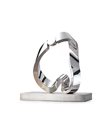 Yuyu Yang, Dragon’s Song in the Cosmic Void, 1991, Stainless steel, edition no. 12/20