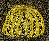 Pumpkin by Yayoi Kusama, 1997, Acrylic on canvas, sold Dec 2015