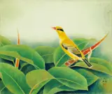 Lin Chih-chu, Bird, Glue-pigment on paper