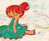 A Napping by Ayako Rokkaku, 2007, Acrylic on canvas, sold Dec 2020
