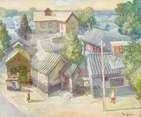 Kang Xiao-Hua, Going to W.C. in the Early Morning, 1999-2000, Oil on canvas