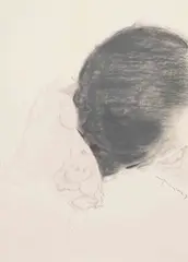 Mao Yan, A Sleeping Infant, 2002, Mixed media on paper