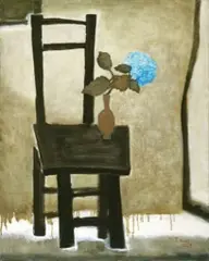 Dong Shawhwei, Black Chair, 2009, Oil on canvas