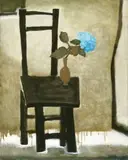 Dong Shawhwei, Black Chair, 2009, Oil on canvas