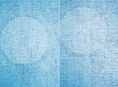Pu Tsong, Look at Me (diptych), 1997, Oil on canvas