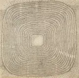 Itsuro Saika, Untitled Continuous No. 10, 1960, Chalk, gofun, pencil on Japanese paper