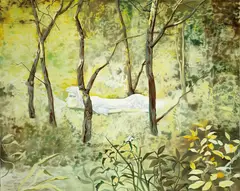 Xiong Yu, Twinkling Forest, 2005, Oil on canvas