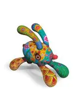 Hung Yi, Running Rabbit, 2013, Baked enamel on steel plate, edition no.7/9