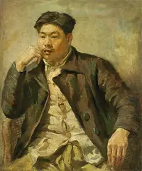 Liu Guoshu, Concierge – Mr. Chang, 1944, Oil on canvas