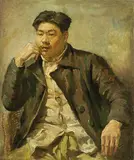 Liu Guoshu, Concierge – Mr. Chang, 1944, Oil on canvas