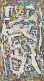 George Chann, Wordplay, c. 1970s, Mixed media on board, collage