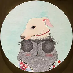 He Juan, Chinese Zodiac Series – Dog, 2014, Mixed media on canvas
