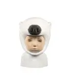 Satoru Koizumi, White Bear, 2018, Wood,  polychrome, resin