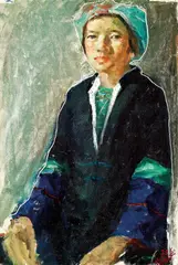 Yang Taiyang, Miao Girl, 1975, Oil on paper