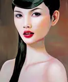 Ling Jian, Grew up under the Sunshine-Cui Cui, 2007, Oil on canvas