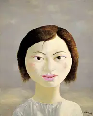 Luo Fahui, Face No. 2, 1998, Oil on canvas