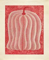 Yayoi Kusama, Pumpkin-Red, 2006, Etching, edition of 8, HC 3/4
