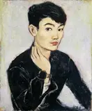 Shiy De-jinn, Self-portrait, 1951, Oil on canvas, mounted onto board