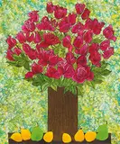 Wu Hao, Red Roses, 1992, Oil on canvas