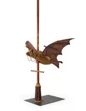 Akio Ohmori, Bat Merry Go Round, 2007, Japanese Cypress, Iron, Lacquer, Colors