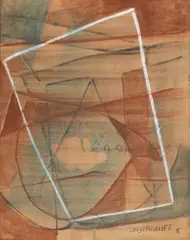 Composition abstraite by Serge Poliakoff, c. 1949, Gouache on paper, mounted onto panel, offered Jun 2019