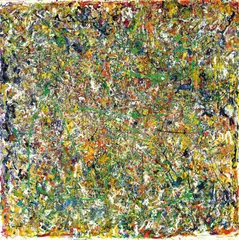 Color Splash by George Chann, Oil on canvas, collage, sold Dec 2009
