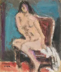 Napping by Chang Wan-chuan, 1984, Oil on canvas, offered Dec 2015