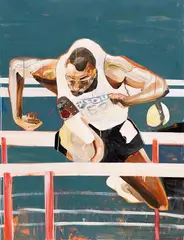 Kuo Yen Fu, Hurdle, 2021, Acrylic on canvas