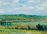 Lee Tze-fan, San Chi City in the Distance, 1980, Watercolor on paper
