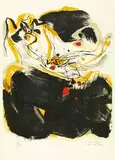 Chu Teh-chun, Untitled, Lithograph, edition no. 29/80