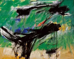 Abstract by John Way, 1990, Oil on canvas, sold Dec 2007