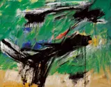 John Way, Abstract, 1990, Oil on canvas