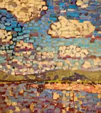 Zhou Chunya, Pointillist Landscape