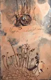 Anselm Kiefer, Ave Maria, Mater Castissima, 2007, Oil, acrylic, shellac, iron, roses, lead, clay and cardboard on 
plywood, in artist's frame