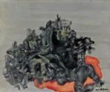 Eros by Zhou Chunya, 1997, Oil on canvas, sold Jun 2010