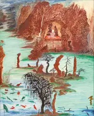 Yu Peng, A Pair of Fresh Worlds, 2010, Oil on canvas