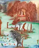 Yu Peng, A Pair of Fresh Worlds, 2010, Oil on canvas