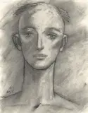 Katsura Funakoshi, DR2210, 2022, Charcoal and conté crayon on paper