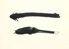 Brush 1 by Lee Jung-woong, 2007, Oil on Korean paper, offered Jun 2023