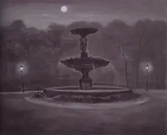 Chen Ching-Jung, A Fountain, 1992, Oil on canvas