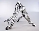 Hui Li, Giraffe – Camouflage for the Industrial Era, 2002, Stainless steel, edition no. 3/8